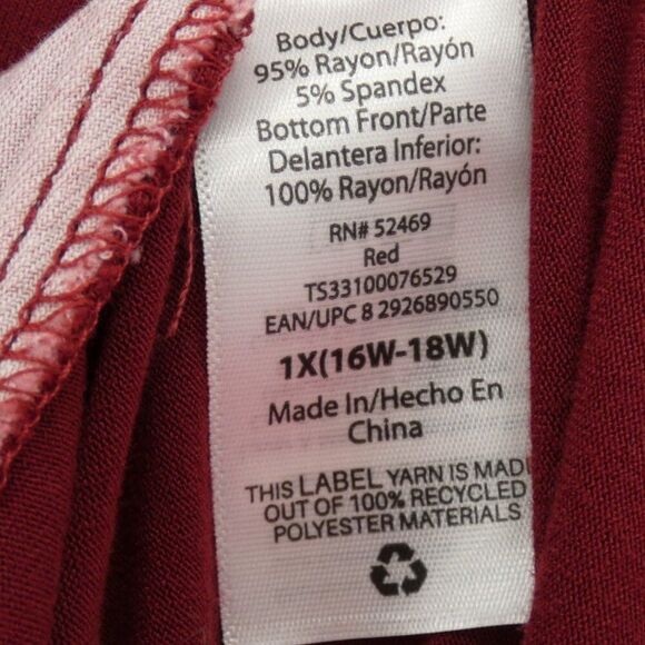 Women's Bohemian Two Step Cowgirl Handkerchief Tie  Western Short Sleeve Plus 1X - Picture 5 of 7